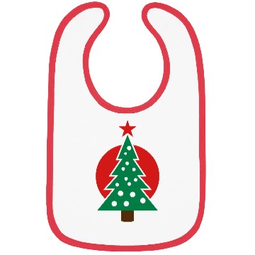 Discover christmas tree with circle Bibs