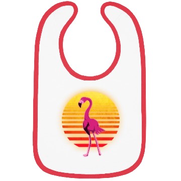 Discover Neon Flamingo Bibs
