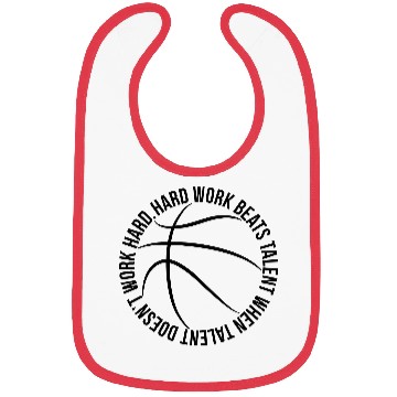 Discover Hard Work Beats Talent Basketball Bibs