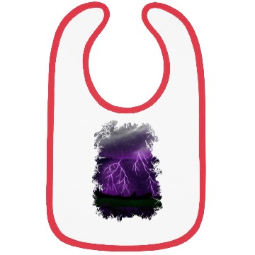 Discover Purple Lightning Scene Bibs
