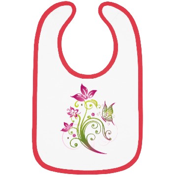 Discover Elegant Floral Swirl Pattern Bibs