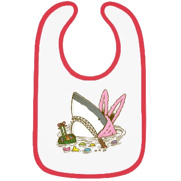 Discover The Easter Shark, Funny Easter,Cute Bunny In Shark Bibs