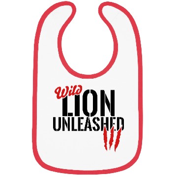 Discover wild lion unleashed Bibs