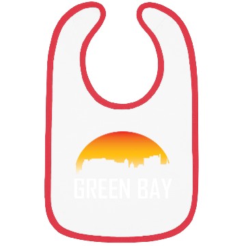 Discover Green Bay Wisconsin Sunset Skyline Bibs
