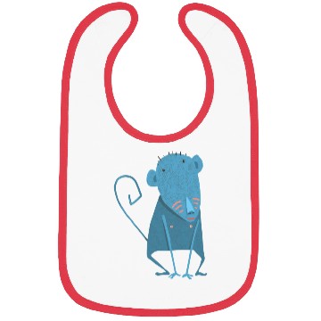 Discover Blue Monkey Bibs