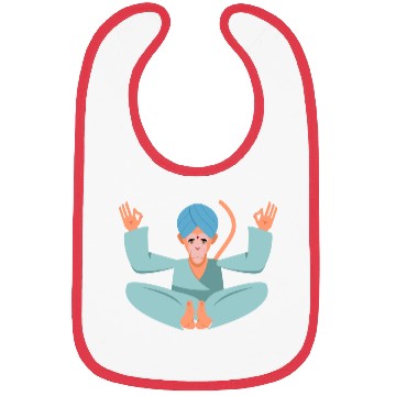 Discover Meditation Monkey Bibs