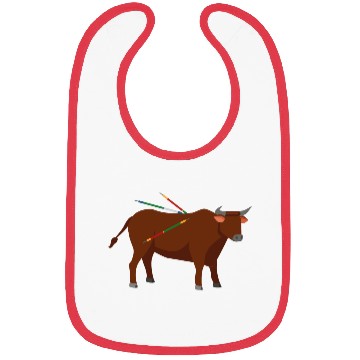 Discover bull with arrows Bibs