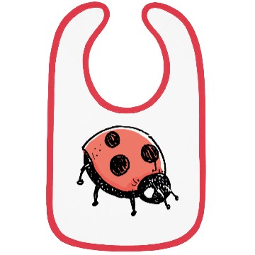 Discover Ladybug Bibs