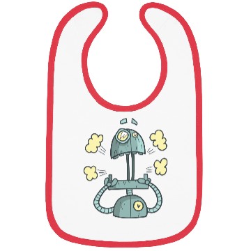 Discover Surprised robot Bibs