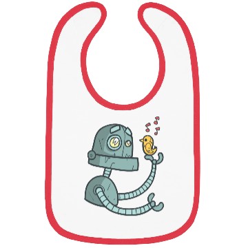 Discover Robot with a bird Bibs