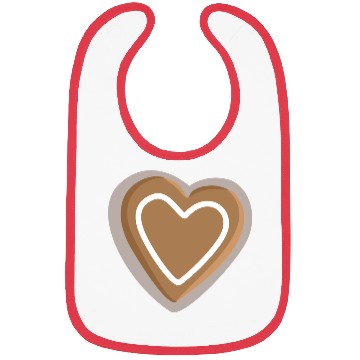 Discover Gingerbread heart Bibs