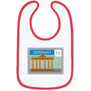 Discover germany mail stamp Bibs