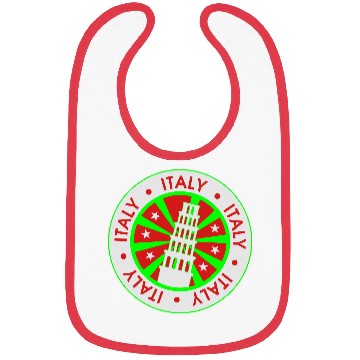 Discover italy sticker Bibs