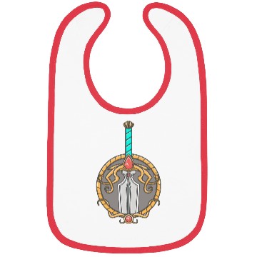 Discover sword emblem Bibs