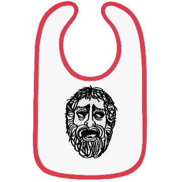 Discover greek mask Bibs