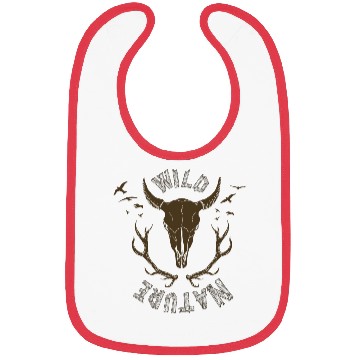 Discover buffalo skull Bibs