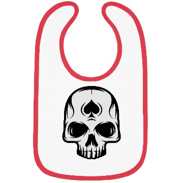 Discover spade skull Bibs