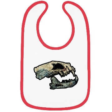 Discover cat skull Bibs