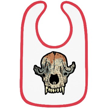 Discover dog skull Bibs