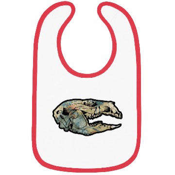 Discover donkey skull Bibs