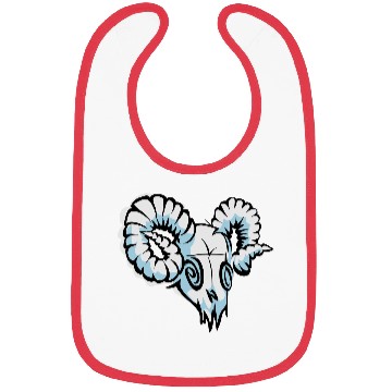 Discover aries skull Bibs