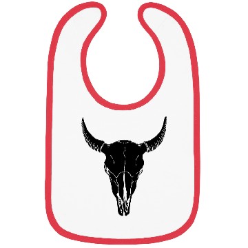 Discover buffalo skull Bibs
