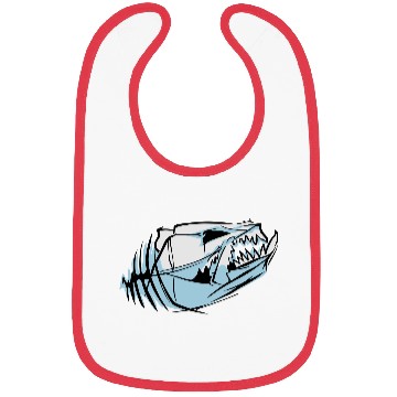 Discover dog skull Bibs