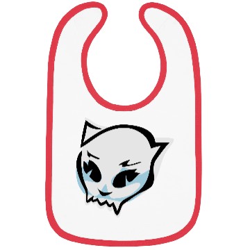 Discover cat skull Bibs