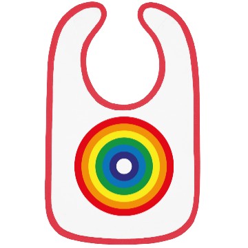 Discover Rainbow circle Bibs