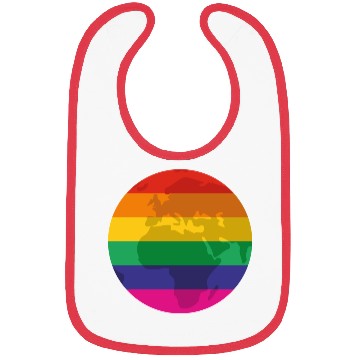 Discover Rainbow earth Bibs