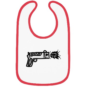Discover comic gun Bibs