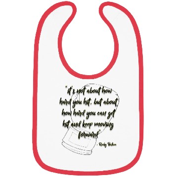 Discover Rocky Inspirational Quote Bibs