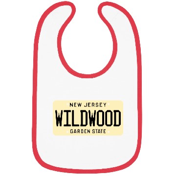 Discover Wildwood New Jersey License Plate Bibs