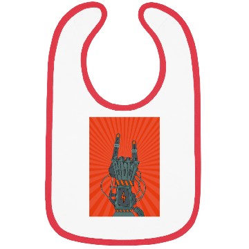 Discover hard rock horns robot Bibs