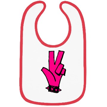 Discover Punk Hand Peace Bibs