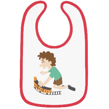 Discover toy train Bibs