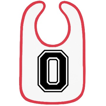 Discover The Number 0 zero in College Style Font Bibs