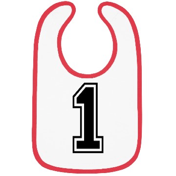 Discover Number 1 one college style counting gift Bibs