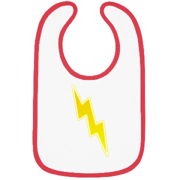 Discover Zap - Yellow Lightning Bolt Bibs