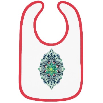Discover Lotus of The Mandala Bibs