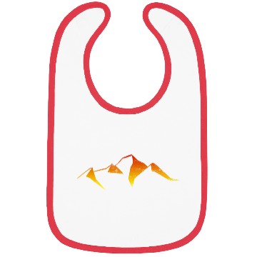Discover abstract mountain sunset logo Bibs