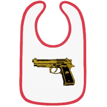 Discover Golden Gun - Pistol Weapon Fire Ammo Bibs