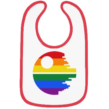 Discover Rainbow Death Star Bibs
