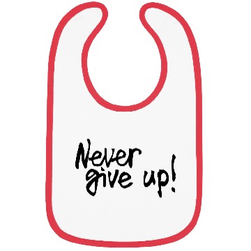 Discover never give up Bibs
