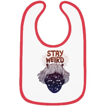 Discover Stay Weird Bibs