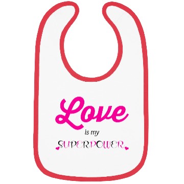 Discover Love is my Superpower Bibs