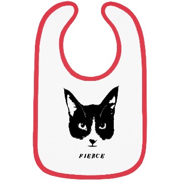 Discover Fierce Cat Face Bibs