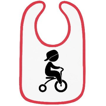 Discover Boy Riding His Tricycle Bibs