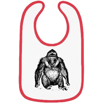 Discover affe monkey gorilla chimp orangutan269 Bibs