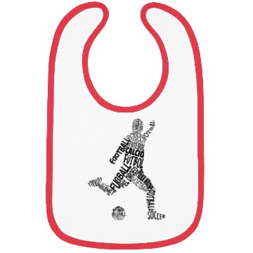 Discover Soccer Languages Typography Bibs